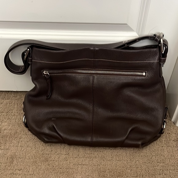 Brown Leather Coach Bag - Picture 3 of 5
